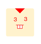 M字のひと（個別スタンプ：14）