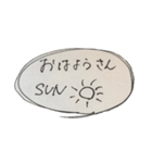 言葉のみのスタンプかも（個別スタンプ：4）