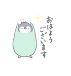 【敬語】空色ペンギンのスタンプ（個別スタンプ：2）