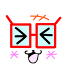 好評 メガネ君 スタンプでたよ（個別スタンプ：8）