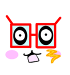 好評 メガネ君 スタンプでたよ（個別スタンプ：21）