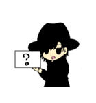 帽子男子だっていろいろ聞きたい！（個別スタンプ：8）
