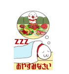 Red Bee Shrimp Big Sticker（個別スタンプ：40）