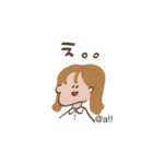 茶髪ショートの女の子（個別スタンプ：10）