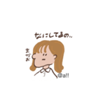 茶髪ショートの女の子（個別スタンプ：11）