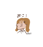 茶髪ショートの女の子（個別スタンプ：12）