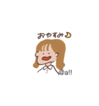 茶髪ショートの女の子（個別スタンプ：18）