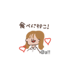 茶髪ショートの女の子（個別スタンプ：23）