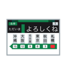 電車のLCD 1（個別スタンプ：2）