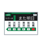 電車のLCD 1（個別スタンプ：6）