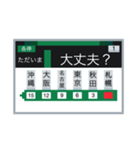 電車のLCD 1（個別スタンプ：7）
