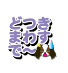 関西弁[キャバリア/赤褐色/黒/白]でか文字（個別スタンプ：27）