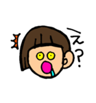 おかっぱサイコちゃん1（個別スタンプ：21）