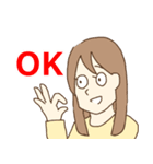 まんまるお目目の女の子（個別スタンプ：2）