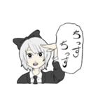 黒リボンちゃん（個別スタンプ：1）