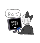 黒リボンちゃん（個別スタンプ：7）