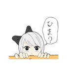 黒リボンちゃん（個別スタンプ：10）