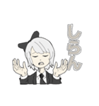 黒リボンちゃん（個別スタンプ：11）