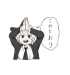黒リボンちゃん（個別スタンプ：12）