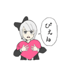 黒リボンちゃん（個別スタンプ：16）