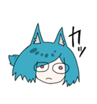 ねこみみブルー髪（個別スタンプ：20）