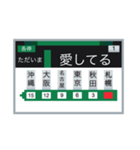 電車のLCD 2（個別スタンプ：1）