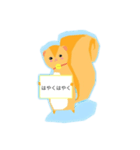 オコジョとリス（個別スタンプ：8）