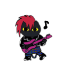 黒猫ぽんたろうくんスタンプその1（個別スタンプ：5）