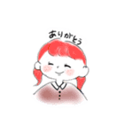 そばかすの女の子（個別スタンプ：1）