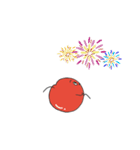 夏を満喫するリンゴ坊や（個別スタンプ：2）