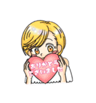 丸くて元気な女の子たち（個別スタンプ：7）