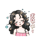 丸くて元気な女の子たち（個別スタンプ：10）