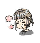 丸くて元気な女の子たち（個別スタンプ：15）
