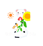 踊る！もりのともだち（個別スタンプ：3）