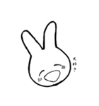 なんとも言えないうさぎさん（個別スタンプ：3）