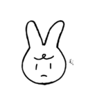 なんとも言えないうさぎさん（個別スタンプ：4）
