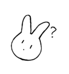 なんとも言えないうさぎさん（個別スタンプ：5）