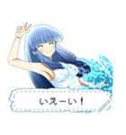 白スクール水着娘（個別スタンプ：24）