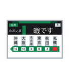 電車のLCD 3（個別スタンプ：2）
