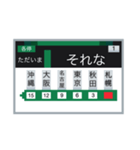 電車のLCD 3（個別スタンプ：8）