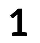 数字第1（個別スタンプ：1）