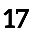 数字第1（個別スタンプ：17）
