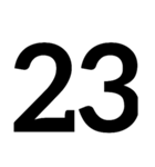 数字第1（個別スタンプ：23）