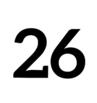 数字第1（個別スタンプ：26）