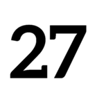 数字第1（個別スタンプ：27）