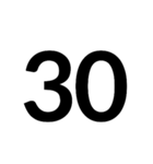 数字第1（個別スタンプ：30）