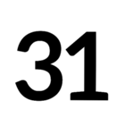 数字第1（個別スタンプ：31）