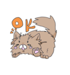 ゆるふわ毛長猫。（個別スタンプ：2）