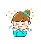 元気な女の子のカラフルスタンプ（個別スタンプ：8）