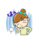 元気な女の子のカラフルスタンプ（個別スタンプ：23）